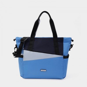 Blue Women's Hedgren Galactic Tote Bags | MQT1033FI